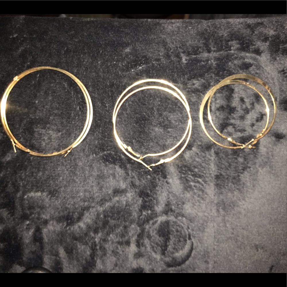 Gold earrings